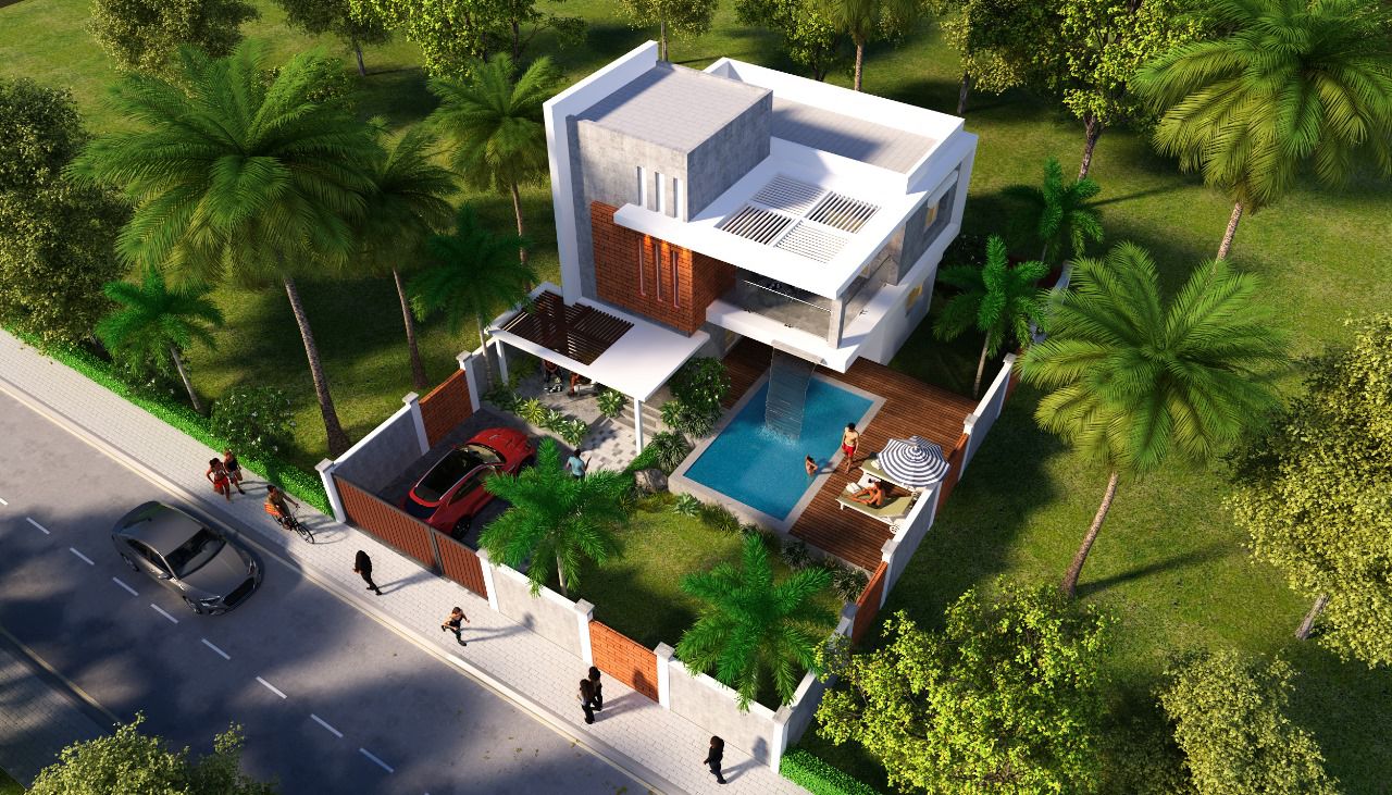 Stork Villa - Dusk View